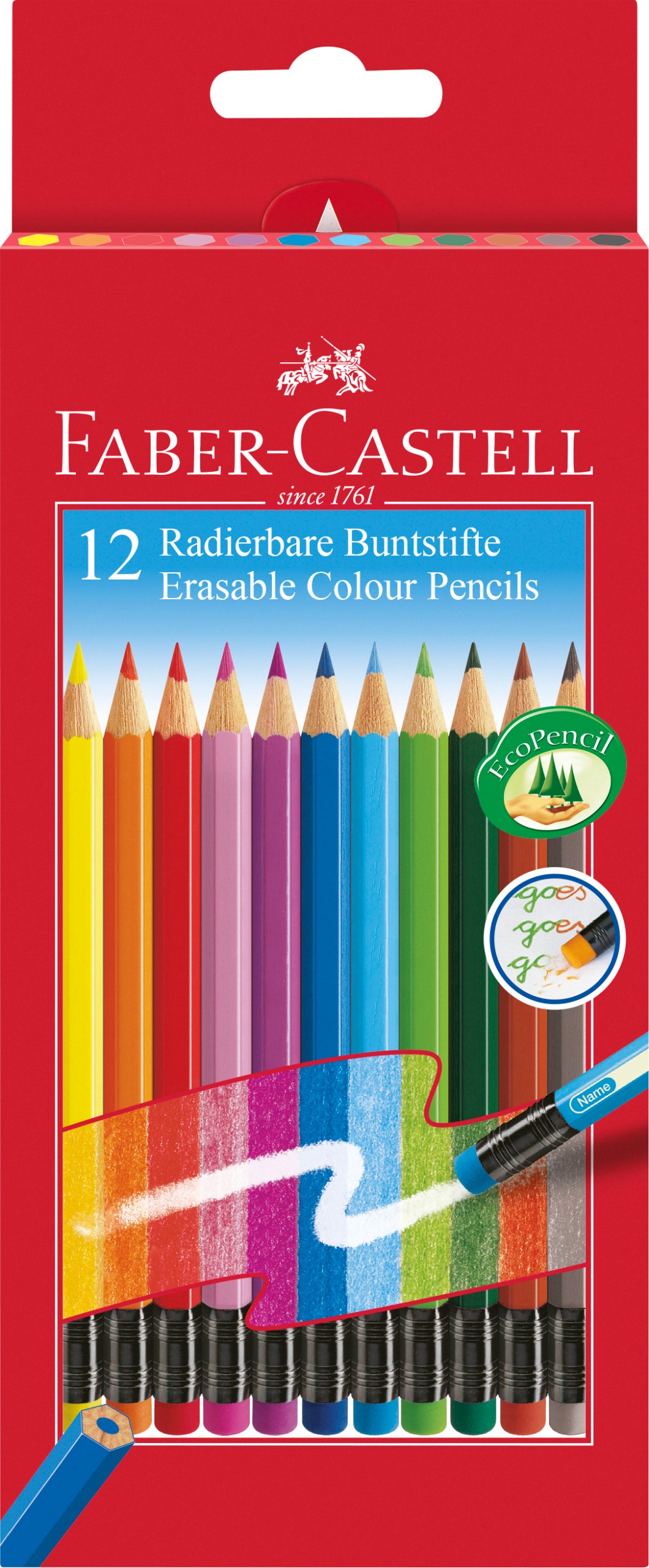CREIOANE COLORATE 12 CULORI CU GUMA ECO FABER-CASTELL CREIOANE COLORATE 12 CULORI CU GUMA ECO FABER-CASTELL